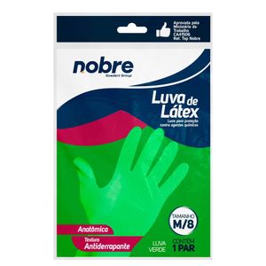 Luva de Látex Top Nobre Verde M