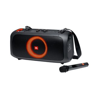 Caixa de Som PartyBox On-The-Go com Microfone Sem Fio JBL