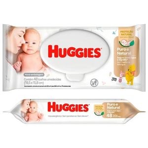 Lenço Umedecido Huggies Turma da Mônica Recém-Nascido 48x1