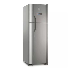 Geladeira Electrolux Frost Free 371L Turbo Congelamento Duplex Cor Inox DFX41