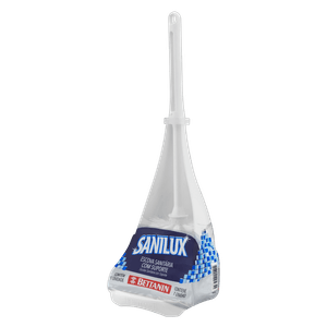 Escova Sanitária com Suporte Branca Sanilux