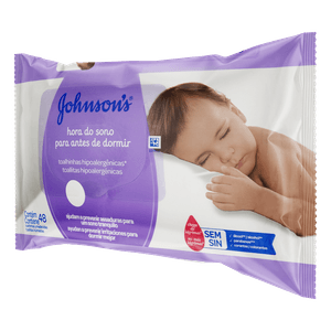 Lenço Umedecido Hora do Sono Johnson's Baby 48 Unidades