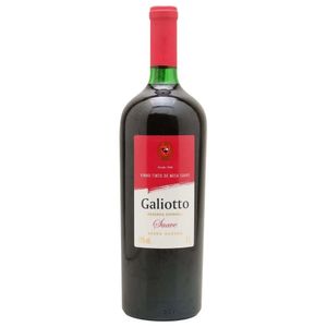 Vinho Tinto Nacional Galiotto Suave 1L