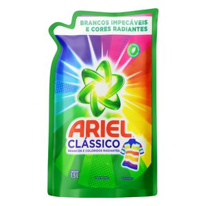 Lava-Roupas Líquido Roupas Brancas e Coloridas Ariel Clássico Sachê 1,5l