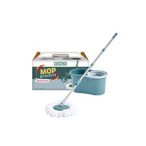 Mop Rayco Giratório Com Balde Essencial + 1 Refil 8 Litros