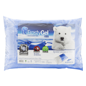 Travesseiro Azul Frio Fibrasca Frostygel 50cm x 70cm