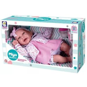 Boneca Miya Reborn Menina Cotiplas 2649