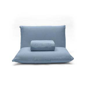 Jogo de Cama Queen Buettner Basic Rolinho Jeans 3 Peças