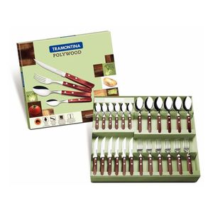 Conjunto de Talheres Tramontina Polywood 24 Peças