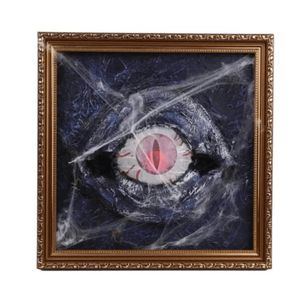 Quadro Olhos Sombrio Halloween com Luz 32x32cm