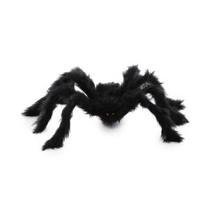 Aranha Gigante Peluda Preta 200cm  Decoração Halloween