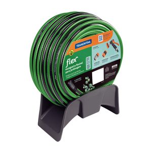 Mangueira Flex para Jardim Tramontina Verde em PVC 4 Camadas 15 Metros com Acessórios