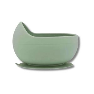 Bowl Em Silicone Com Ventosa Verde - Buba