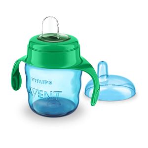 Copo de Transição Philips Easy Sip com Bico de Silicone Azul 6m+