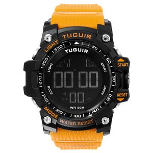 Relógio Masculino Tuguir Digital TG290 Preto e Laranja