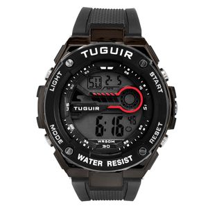 Relógio Masculino Tuguir Digital TG293 Preto e Branco