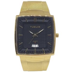 Relógio Unissex Tuguir Analógico TG30336 Dourado e Preto