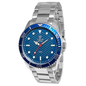Relógio Masculino Tuguir Analógico Infinity TGI37005 Prata e Azul