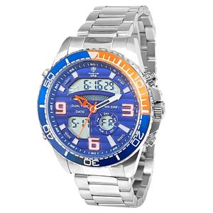 Relógio Masculino Tuguir AnaDigi Infinity TGI37018 Prata e Azul