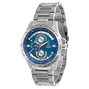 Relógio MultiFunção Masculino Tuguir Analógico Infinity TGI37026 Prata e Azul