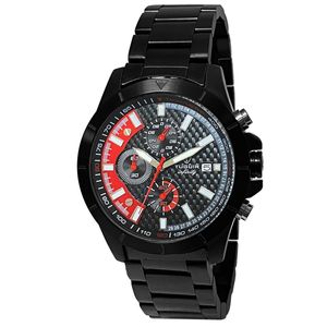 Cronógrafo Masculino Tuguir Analógico Infinity TGI37041 Preto e Vermelho