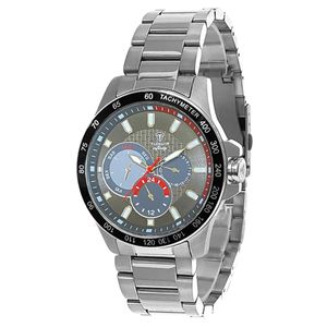 Relógio MultiFunção Masculino Tuguir Analógico Infinity TGI37043 Prata e Preto