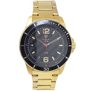 Relógio Masculino Tuguir Analógico Infinity TGI37074 Dourado e Preto