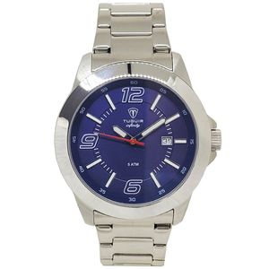 Relógio Masculino Tuguir Analógico Infinity TGI37079 Prata e Azul