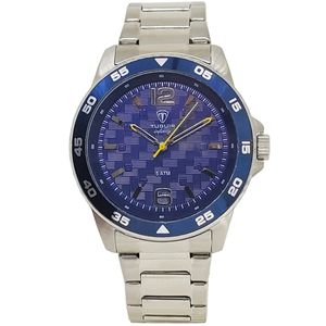 Relógio Masculino Tuguir Analógico Infinity TGI37076 Prata e Azul