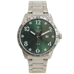 Relógio Masculino Tuguir Analógico Infinity TGI37098 Prata e Verde