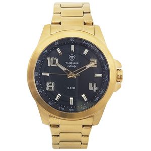 Relógio Masculino Tuguir Analógico Infinity TGI37107 Dourado e Preto