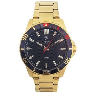 Relógio Masculino Tuguir Analógico Infinity TGI37111 Dourado e Preto
