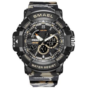 Relógio Masculino Smael AnaDigi 8036 Camuflado e Preto