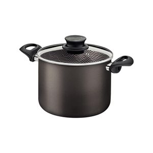 Caldeirão Tramontina Paris Antiaderente Tampa de Vidro Chumbo 26CM
