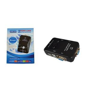 Switch Com USB 2.0 2 Saidas VGA  KVM21UA HUB0019