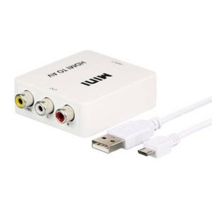 Adaptador Conversor De Vídeo De Hdmi Para Rca Av Vídeo