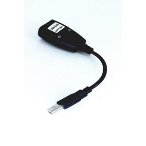 Adaptador Extensor Usb 2.0 Via Rj45 Preto Para Cabo De Rede