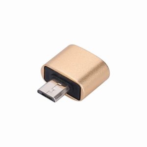 Adaptador Dourado Otg Micro Usb Para Usb