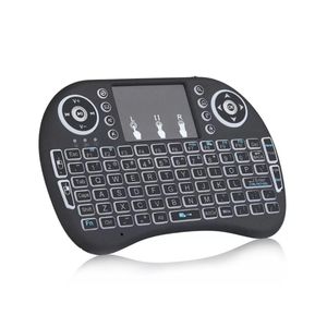 Mini Teclado Keyboard Wireless Usb Touchpad Com Led 3 Cores