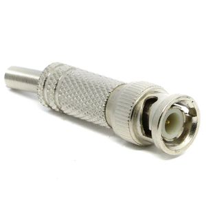 Conector Bnc Macho Com Mola De Parafuso Cftv