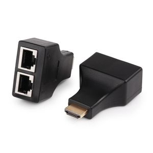 Extensor Hdmi 30 Metros 3D Via Cabo De Rede Utp Rj45 Cat5E/6