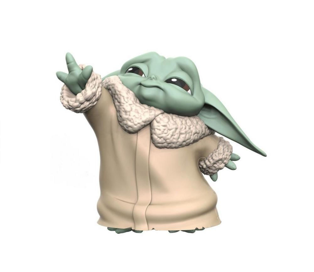 Star Wars The Mandalorian Baby Yoda Froggy Snack Force Moment Toys 2pack