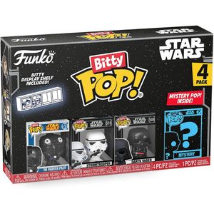 Funko Bitty Pop Star Wars Mini Toys 4-Pack + Display