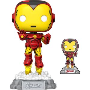 Funko Pop Marvel Avengers 1172 Iron Man + Pin Exclusive