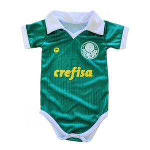 Body Bebê Palmeiras Verde Premium Torcida Baby