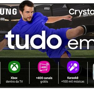Samsung Smart TV 55' Crystal UHD 4K U8600 2025, Xbox Cloud Gaming, Canais Gratuitos, AI Energy Mode, Controle sem pilhas, Alexa integrada