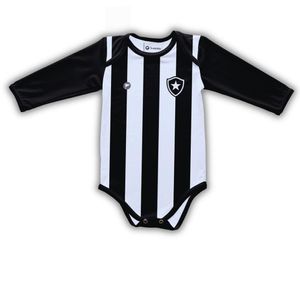 Body Bebê Botafogo Listrado Longo Proteção UV Oficial