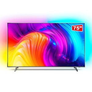Smart TV Philips 75" 4K UHD LED 75PUG8807/78, Ambilight Dolby Vision Dolby Atmos Bluetooth