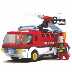 Blocos de Encaixe Bombeiros Resgate Terrestre - 192 peças - Vermelho - 2609 - Xalingo