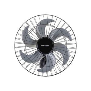 Ventilador de Parede Ventisol 6 Pás Steel 50cm Preto Bivolt